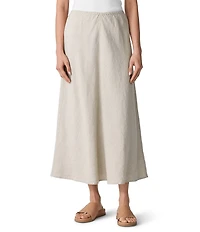 Eileen Fisher Organic Linen A-Line Bias Skirt