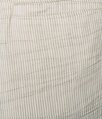 Eileen Fisher Organic Linen Blend Striped Sheen High Waisted Wide Leg Trousers