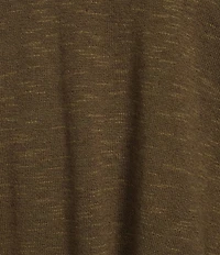Eileen Fisher Organic Linen Cotton Blend V-Neck Long Sleeve Sweater