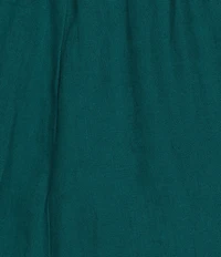 Eileen Fisher Organic Linen Elastic Waist Wide Leg Ankle Pants