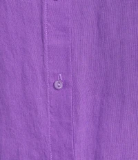 Eileen Fisher Organic Linen Handkerchief Classic Collar Button Front Long Sleeve Shirt