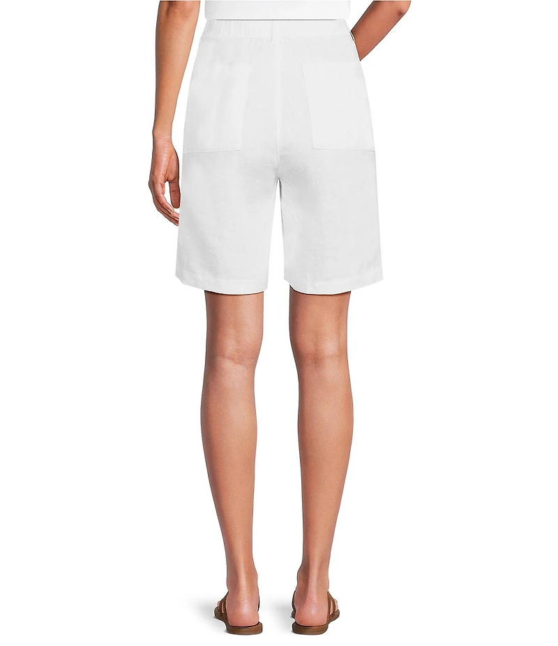 Eileen Fisher Organic Linen High Waisted Walking Shorts