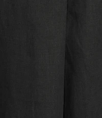 Eileen Fisher Organic Linen Notch Collar Cap Sleeve Shirtdress