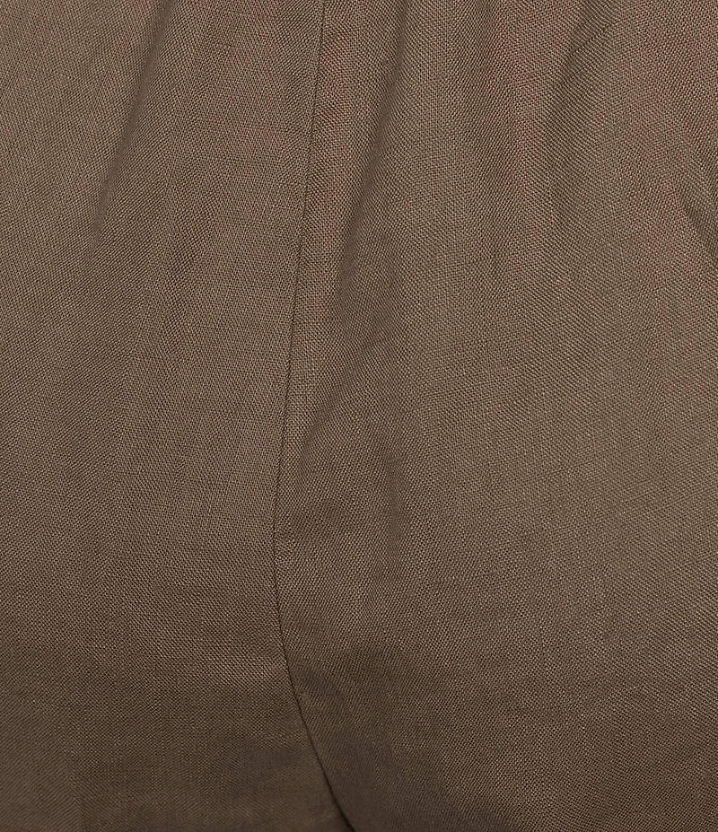 Eileen Fisher Organic Linen Pleated Lantern Straight Leg Ankle Pants