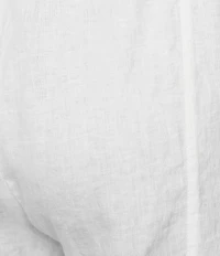 Eileen Fisher Organic Linen Pleated Lantern Straight Leg Ankle Pants