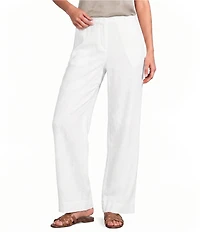 Eileen Fisher Organic Linen Straight Leg Trousers