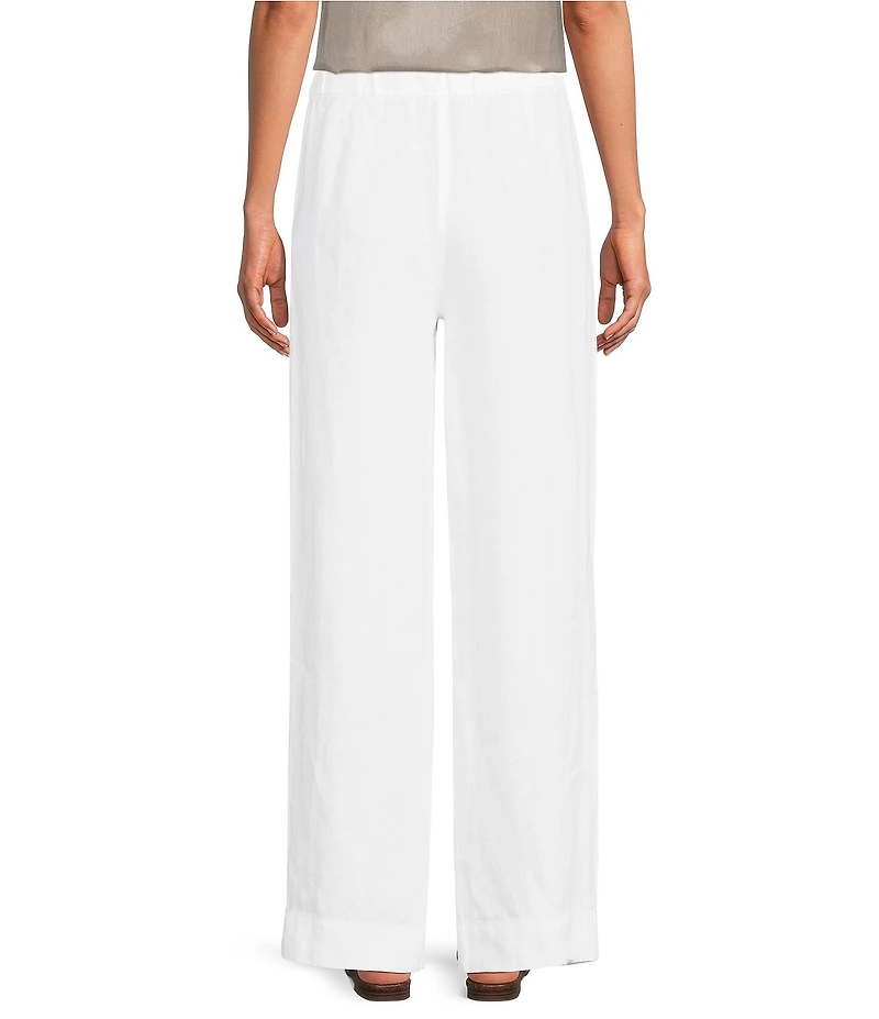 Eileen Fisher Organic Linen Straight Leg Trousers
