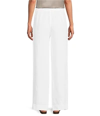 Eileen Fisher Organic Linen Straight Leg Trousers