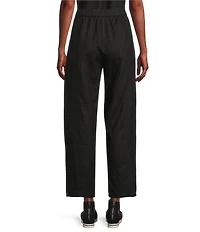 Eileen Fisher Petite Organic Linen Pleated Lantern Ankle Pants