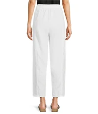 Eileen Fisher Petite Organic Linen Pleated Lantern Ankle Pants