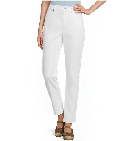 Eileen Fisher Petite Size Denim High-Waist Slim Ankle Pants