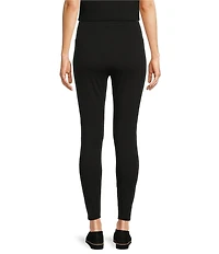 Eileen Fisher Petite Size Knit Jersey High-Rise Slim Leggings