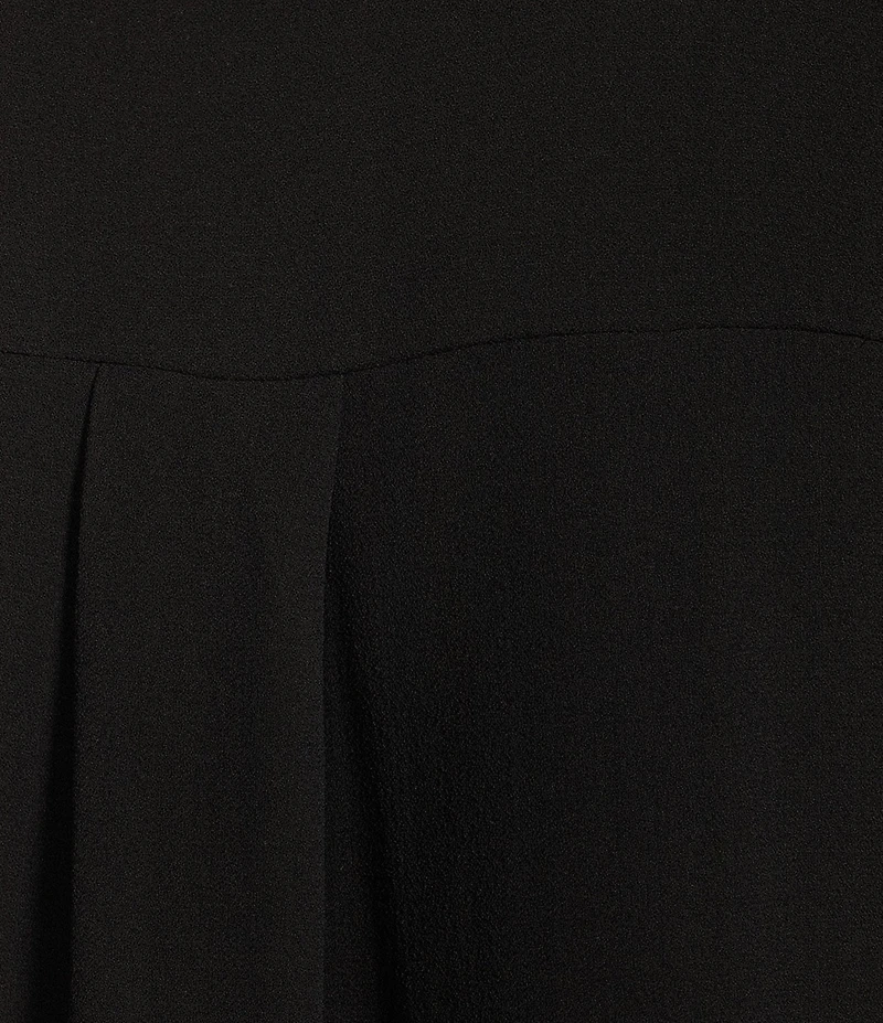 Eileen Fisher Petite Size Silk Georgette Crepe Point Collar Long Sleeve Button Front Shirt