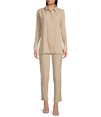 Eileen Fisher Petite Size Slim Leg Ankle Pants