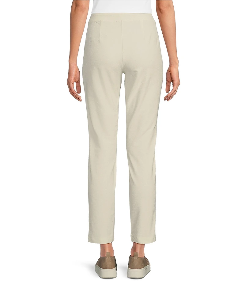 Eileen Fisher Petite Size Stretch Crepe Slim Leg Ankle Pants