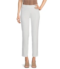 Eileen Fisher Petite Size Stretch Crepe Slim Leg Ankle Pants