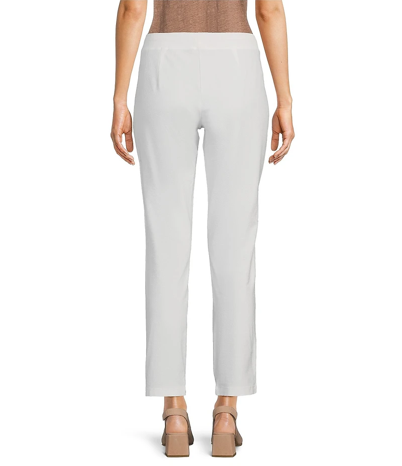 Eileen Fisher Petite Size Stretch Crepe Slim Leg Ankle Pants