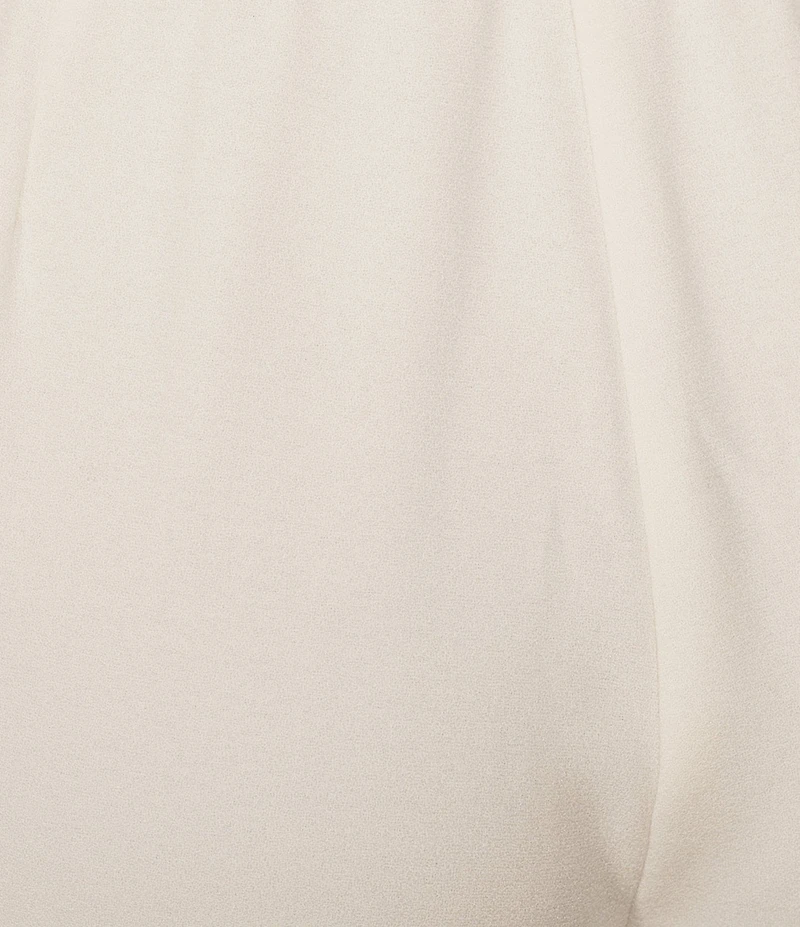 Eileen Fisher Petite Size Stretch Wool Crepe Flat Front Wide Leg Trouser Pants