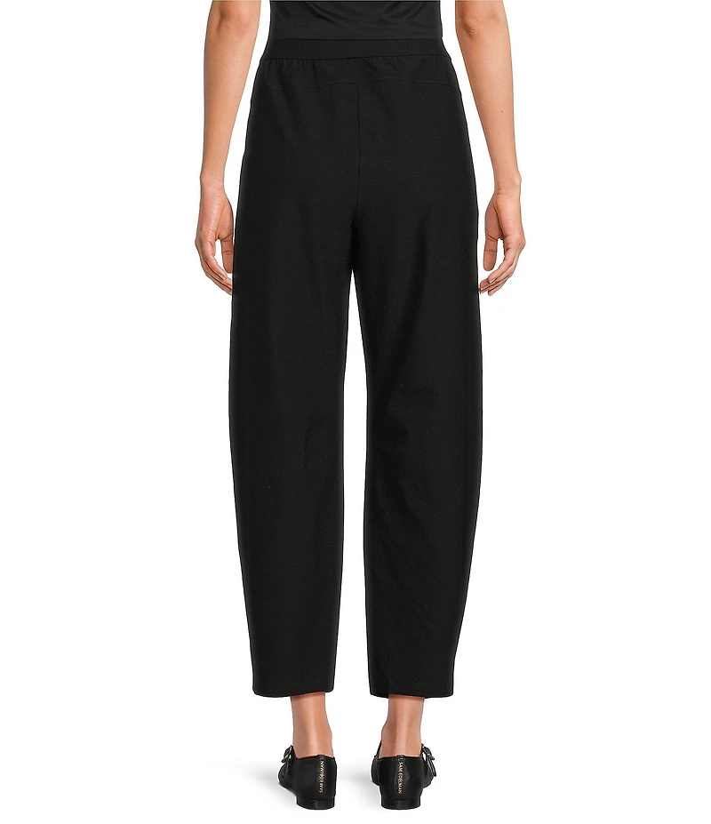 Eileen Fisher Petite Stretch Crepe Ankle Barrel Pants