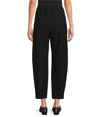 Eileen Fisher Petite Stretch Crepe Ankle Barrel Pants