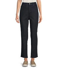 Eileen Fisher Petite Organic Recycled Cotton Stretch Denim High Waist Slim Leg Jeans