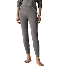 Eileen Fisher Petite Terry Knit High Waisted Ankle Leggings