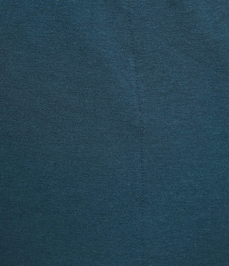 Eileen Fisher Plus Size Organic Cotton Blend Brushed Terry Elastic Waist Straight Side Vent Pants