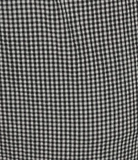 Eileen Fisher Plus Organic Cotton Pucker Check Elastic Waist Tapered Ankle Pants