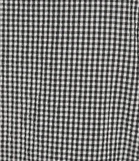 Eileen Fisher Plus Organic Cotton Pucker Check Square Neck Sleevless Lantern Dress