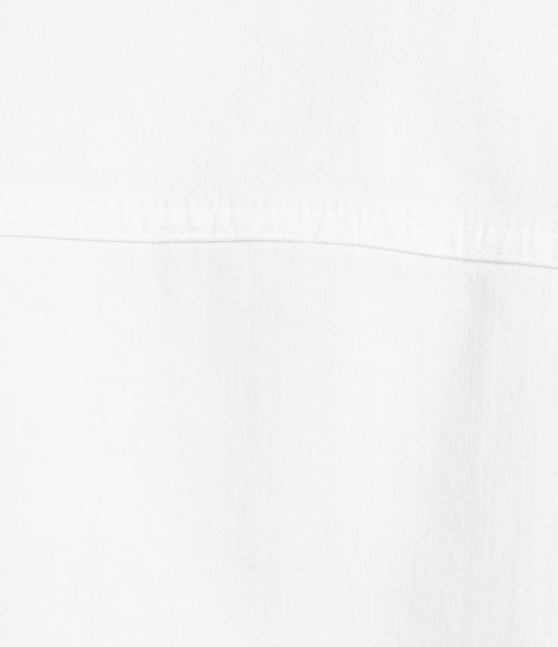 Eileen Fisher Plus Size Organic Cotton Blend Denim Point Collar Long Sleeve Jean Jacket