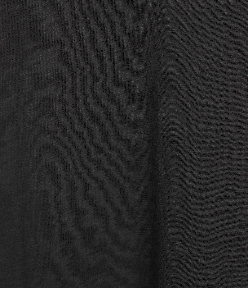 Eileen Fisher Plus Size Organic Cotton Slub Jersey Crew Neck Sleeveless Midi Dress