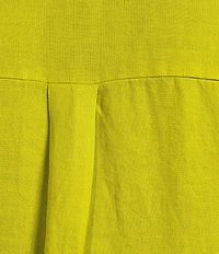 Eileen Fisher Plus Size Organic Handkerchief Linen Classic Collar Long Sleeve Shirt