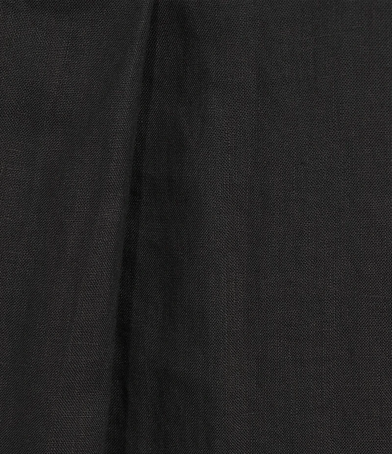 Eileen Fisher Plus Size Organic Linen Notch Collar Cap Sleeve Shirtdress