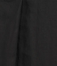 Eileen Fisher Plus Size Organic Linen Notch Collar Cap Sleeve Shirtdress