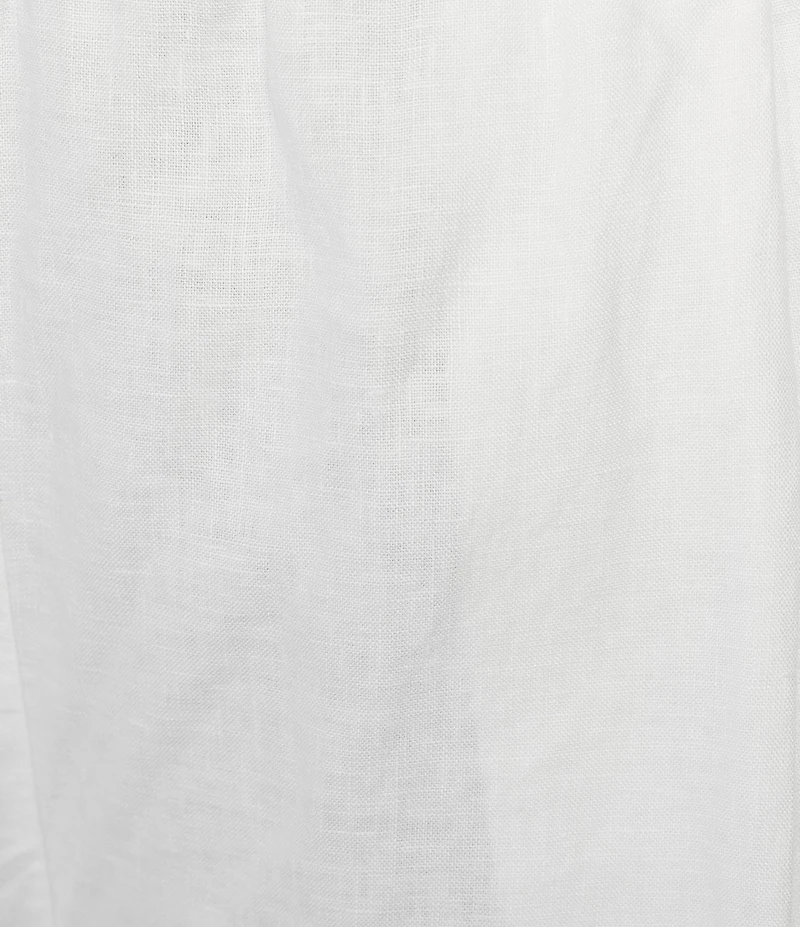 Eileen Fisher Plus Size Organic Linen Pleated Lantern Ankle Pants