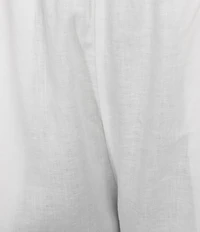 Eileen Fisher Plus Size Organic Linen Pleated Lantern Straight Leg Ankle Pants