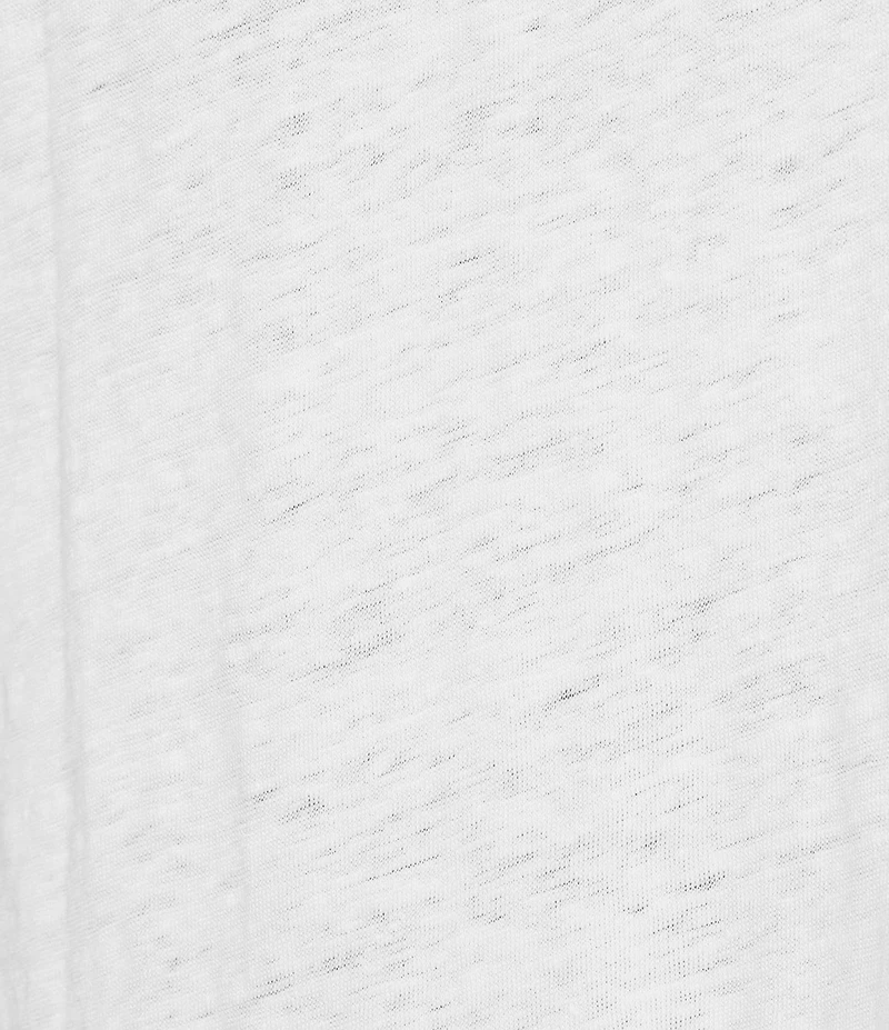 Eileen Fisher Plus Size Texture Organic Linen Knit Scoop Neck Sleeveless Tank