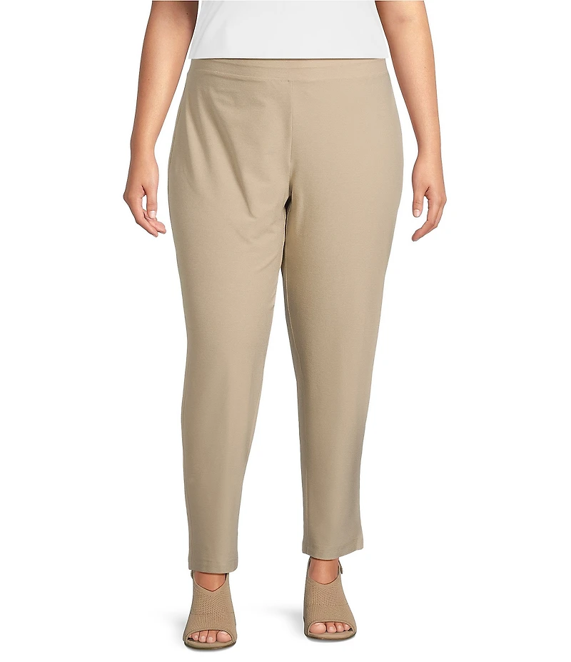 Eileen Fisher Plus Slim Ankle Pants