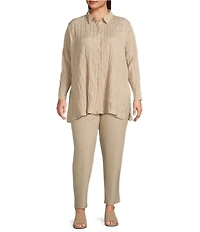 Eileen Fisher Plus Slim Ankle Pants