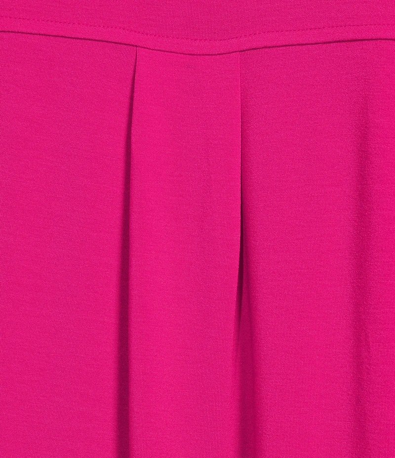 Eileen Fisher Plus Stretch Jersey Knit Crew Neck Cap Sleeve Boxy Dress