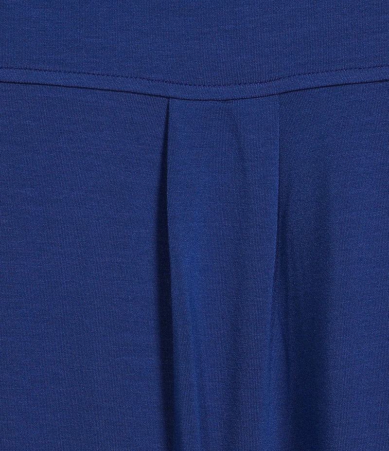 Eileen Fisher Plus Stretch Jersey Knit Crew Neck Cap Sleeve Boxy Dress