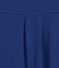 Eileen Fisher Plus Stretch Jersey Knit Crew Neck Cap Sleeve Boxy Dress