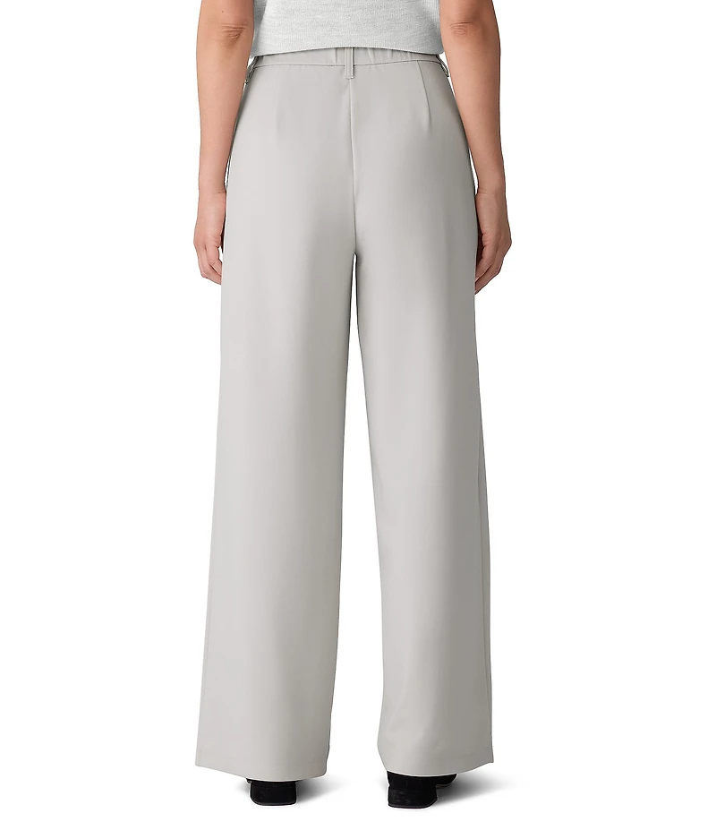 Eileen Fisher Ponte Wide Leg Full Length Trouser