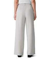 Eileen Fisher Ponte Wide Leg Full Length Trouser