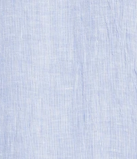 Eileen Fisher Puckered Organic Linen Stripe Mandarin Collar Cap Sleeve Dress