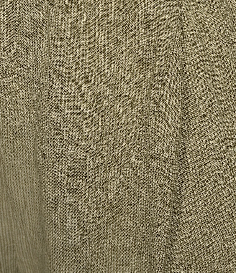 Eileen Fisher Puckered Organic Linen Yarn-Dyed Stripe Elastic Waist Pull-On Pants