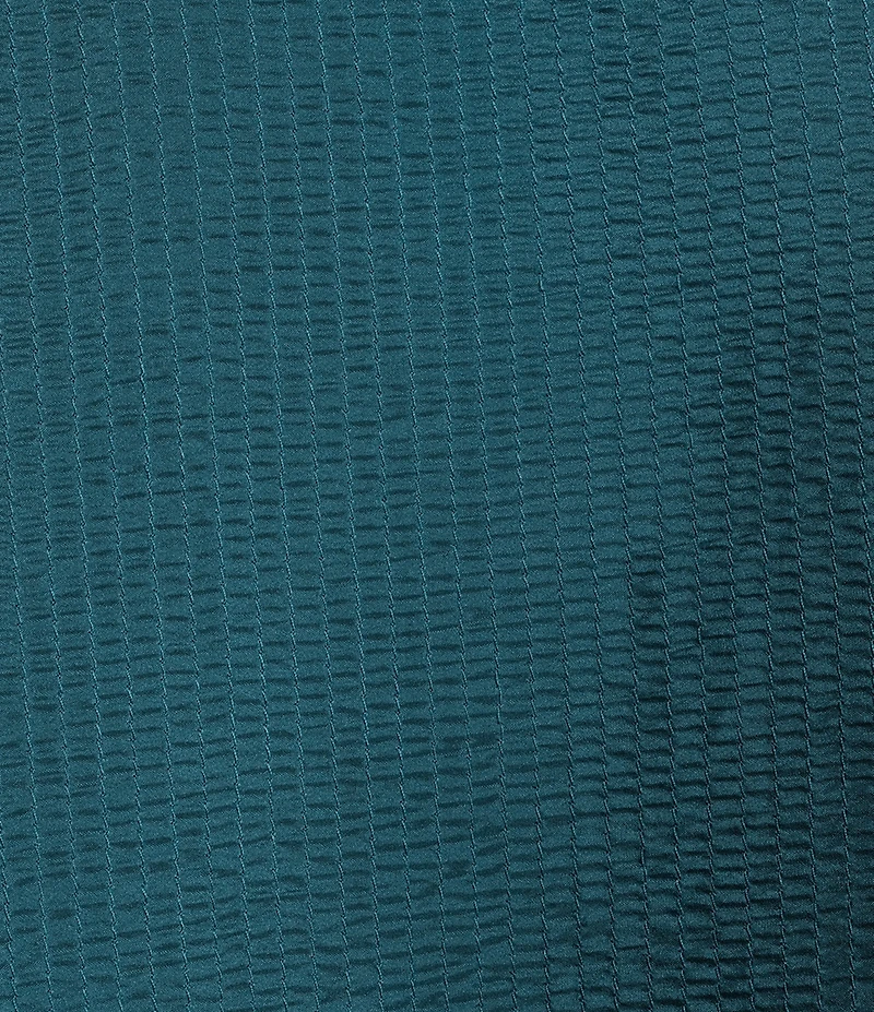 Eileen Fisher Quilted Silk Round Neck Long Sleeve Jacket