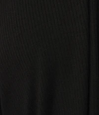 Eileen Fisher Ribbed Knit Flat Front Wide Leg Pants