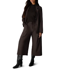Eileen Fisher Seasonless Wool Pleated Culotte Trouser Pants
