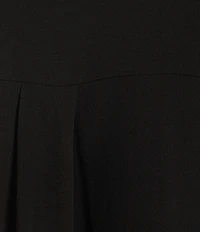 Eileen Fisher Silk Georgette Crepe Point Collar Long Sleeve Button-Front Shirt